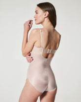 SPANXshapeâ„¢ Suit Your Fancy Strapless Cupped Brief Bodysuit | Champagne Beige